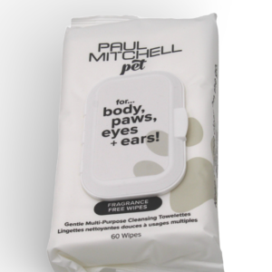 Paul Mitchell Pet – Parfümfreie Reinigungstücher für Hunde (60 Stück)